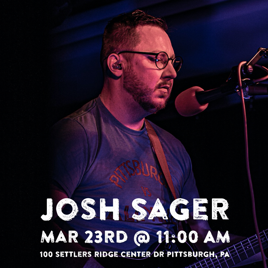 Josh Sager will be perfomring at the Giant Eagle Maket Distrcit in Robinson PA on March 23rd from 11am to 2pm.